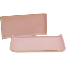 CreaTable Servierplatte NATURE COLLECTION rosa Steinzeug B/L: ca. 165x33 cm - Servieren, Servierplatten