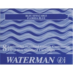 WATERMAN Tintenpatronen für Füller blau