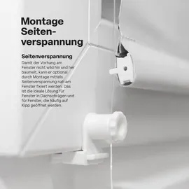 BestLivings Thermorollo Verdunkelungsrollo mit Klemmträger 100 x 150 cm Weiß
