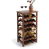 Relaxdays Weinregal 94 x 47 x 26 cm Dunkelbraun