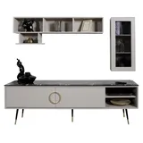 aea Komplette Essgarnitur 7tlg. Esszimmer Anrichte Set Modern Tisch 4x Stühle rtv