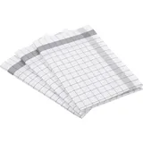 Ross »Exclusiv«, (Set, 3 tlg.), Karofond, 50% Baumwolle, 50% Leinen, 50x70 cm