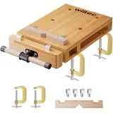 Wiltec Hobelbank Holz Metall 45,5x28x7 cm braun mobil