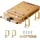 Wiltec Hobelbank Holz Metall 45,5x28x7 cm braun mobil