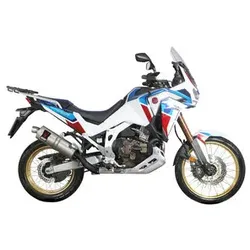 MIVV Dakar Auspuffsystem Mit Eg-Be Edelstahl / Edelstahl Schwarz