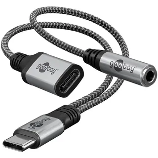 goobay USB C auf USB-CTM und Klinke 3,5 mm AUX 74524