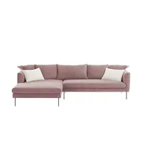 Gray & Jones Ecksofa aus Cord Tierra Fuego ¦ rosa/pink ¦ Maße (cm): B: 284 T: 178.0