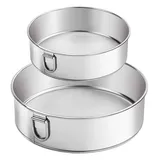 webake Mehlsieb Edelstahl Küchensieb Feines Küchen Sieb Set 15 cm 20 cm 2 Stück Fein Mehl Sieb für Mehl, Reis, Getreide, Bohnen, Obst und Gemüse