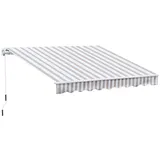 Outsunny Markise Gelenkarmmarkise, Sonnenschutz, Alu Berge 3 x 2,5 m