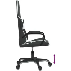 vidaXL Gaming-Stuhl Kunstleder Schwarz und Weiß
