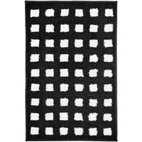 KLEINE WOLKE Badteppich Boxes Schwarz 70 x 120 cm