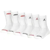 Jordan Jungen Legend Crew 6Pk Sokken, White, 5/7 Jahre - Jahre