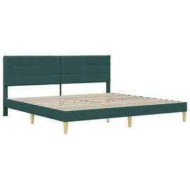 vidaXL Bettgestell 200 x 200 cm Dunkelgrün