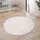 Paco Home Cadiz 630 Kurzflorteppich Ø 80 cm cream
