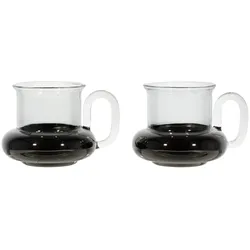 Tom Dixon - Bump Teetasse, schwarz (2er-Set)
