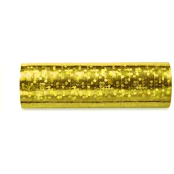 Glitzer Luftschlangen gold holografisch