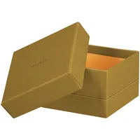 Rhodia Set 5 ineinander schachtelbaren Boxen Kunstleder, 44x34x16cm Gold