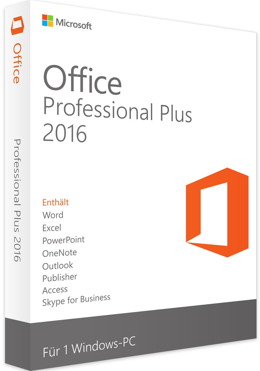 Microsoft Office 2016 Professional Plus | Windows | Sofortdownload