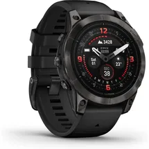 Garmin Epix Pro (Gen 2) Sapphire 47 mm schwarz/carbongrau Titan mit Silikonarmband