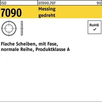 F. REYHER Nchfg. GmbH & Co. KG Unterlegscheibe ISO 7090 Fase 3 Messing gedreht 100 Stück