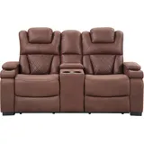 Atlantic Home Collection Couch 2-Sitzer braun
