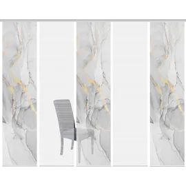 VISION S Schmidt Schiebewand Marmosa 5er-Set Polyester Grau