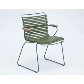 Houe CLICK Stuhl mit Armlehnen Olive Green