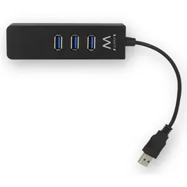 ewent EW1140 laptop-dockingstation + USB Hub, Schwarz