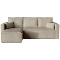 Ecksofa  Top , beige , Maße (cm): B: 230 H: 85