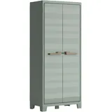 KETER Geräteschrank, Jadegrün, Kunststoff, 4 Fächer, 80x182x44 cm, Aufbewahrung & Schutzhüllen, Geräteschuppen