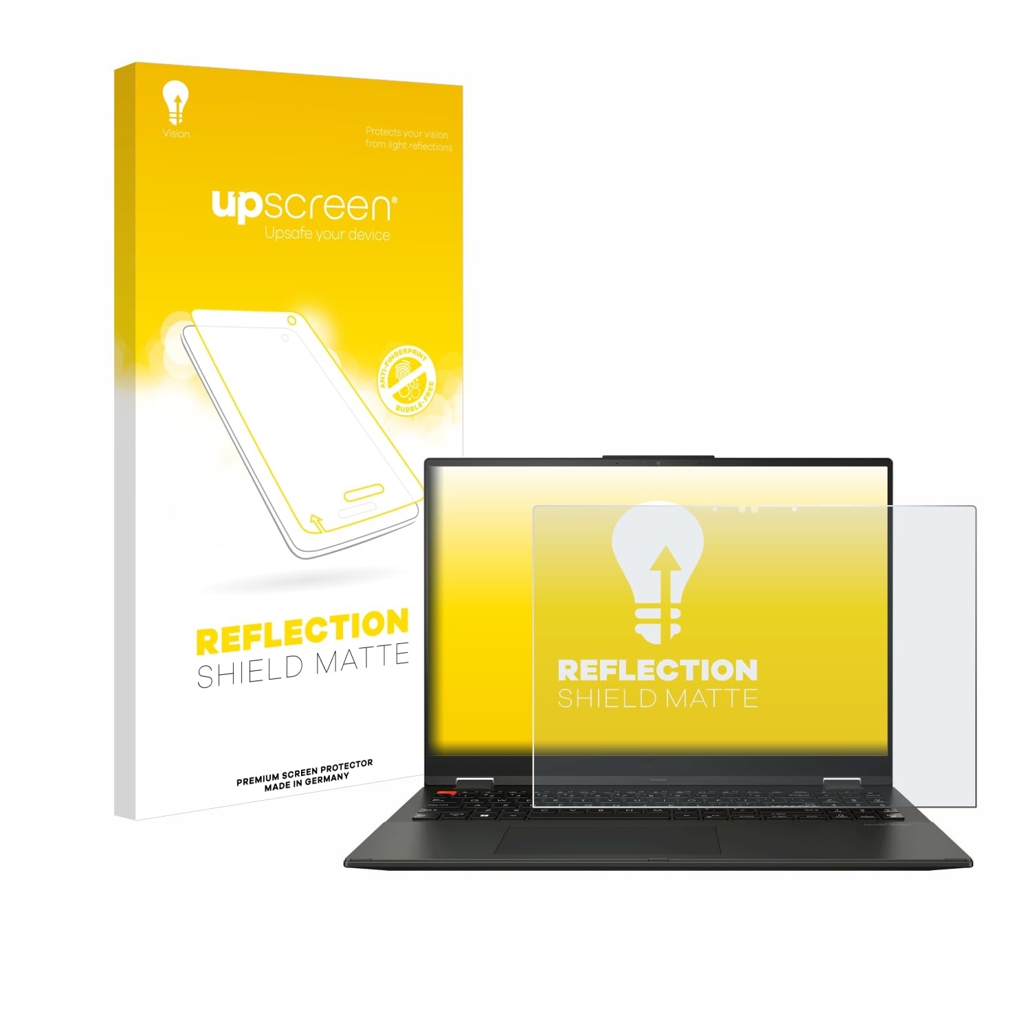 upscreen Entspiegelungs-Schutzfolie für ASUS Vivobook S 16 Flip OLED Displayschutz-Folie Matt [Anti-Reflex, Anti-Fingerprint]
