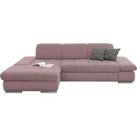 Set One by Musterring Ecksofa SO 4100, Recamiere links oder rechts, wahlweise mit Bettfunktion lila