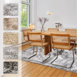 Astra Paulie 250 Hochflor-Teppich 80 x 150 cm Silber