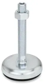Stellfüße, Stahlblech, mit Gummiauflage (30-80-M16-75-A1-UK)