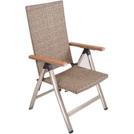 Garden Pleasure Gartenmöbel-Set-02 Florence 5-teilig mit Hochlehnern Champagner