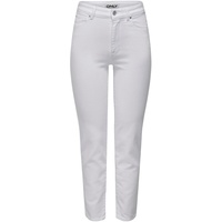 Only Emily Stretch Fit Cro790 Hochtaillierte Jeans - Weiß, - 33,33/33