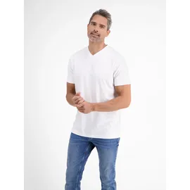 LERROS Doppelpack Herren T-Shirt, V-Neck in Premium Baumwollqualität«, » White - S,