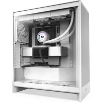 NZXT H7 Flow White (2024) Midi Tower ATX Gaming Gehäuse weiß mit Glasfenster