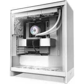 NZXT H7 Flow White (2024) Midi Tower ATX Gaming Gehäuse weiß mit Glasfenster