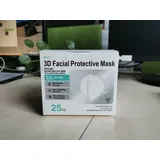 Meiyi 50 Stück FFP2 Maske Mundschutzmaske / Mund-Nasenschutz Masken Atemschutzmaske mit CE1463 - Weiß