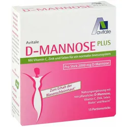 D-Mannose Plus 2000 mg mit Vitamine und Mineralstoffe Sticks