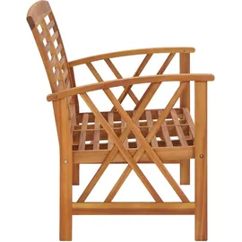 furnicato Gartenbank 119 cm Braun