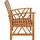 furnicato Gartenbank 119 cm Braun