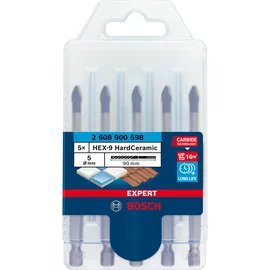 Bosch Professional Expert HEX-9 HardCeramic Fliesenbohrer-Set 5-tlg. 2608900598