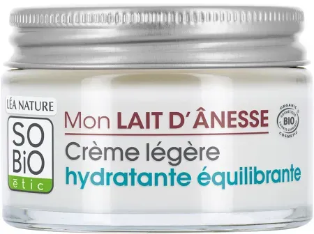 So'Bio Étic Mon Lait D'Ânesse Leichte Feuchtigkeitsspendende Ausgleichende Creme Normale 50ml