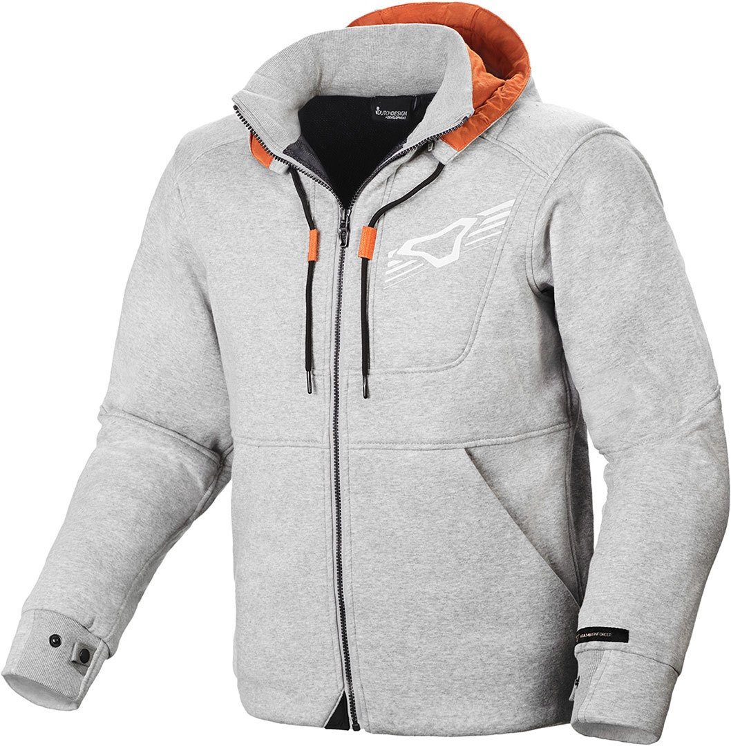 Macna District Motorrad Textiljacke, grijs, XL