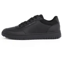 Tommy Hilfiger Plateausneaker TOMMY HILFIGER "TH BASKET CORE LITE LTH" Gr. 39, schwarz Herren Schuhe Freitzeitschuh, Schnürschuh, Halbschuh mit gepolstertem Schaftrand