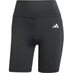 adidas OPT ESS ST 7IN  kurze enge Sporthose Damen schwarz/weiß - XS