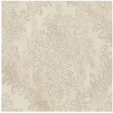Profhome Barock Tapete 0,53 m x 10 m 5,33 m2 Beige/Weiß 790495-GU