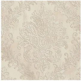 Profhome Barock Tapete 0,53 m x 10 m 5,33 m2 Beige/Weiß 790495-GU
